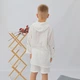 Детская легкая туника с капюшоном Mrou 80см Белая - изображение 3