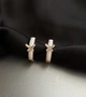 Сережки з метеликом золотого кольору 33041 One Size - зображення 1