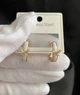 Сережки з метеликом золотого кольору 33041 One Size - зображення 3