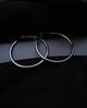 Серьги кольца классические серебряного цвета 30611 One Size - изображение 4