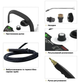 Пароочисник Portable Steam Cleaner YD-206A ручний, для очищення різних поверхонь, електричний, з насадками 2500W білий - зображення 4