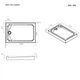 Душевой поддон Am.Pm Gem Square 120x90 см с сифоном белый W90T-404-12090W - изображение 4