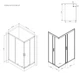 Душевая кабина Am.Pm Gem Twin Slide 120x80 см стекло прозрачное black matt W90UG-404-120290-BT - изображение 6