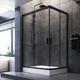 Душевая кабина Am.Pm Gem Twin Slide 120x80 см стекло прозрачное black matt W90UG-404-120290-BT - изображение 2