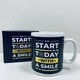 Чашка керамічна 800 мл "Start today with a smile " XXL Olens 3235 - зображення 1