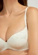 Бесшовный комплект классический бюстгальтер с пуш-ап collection Charming Lace Marc&Andre A4-0218k 70C Молочный - изображение 3