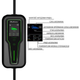 Mobilna ładowarka do samochodu elektrycznego Qoltec EV z regulacją 2 w 1 Typ 2 7 kW 5 m (5901878524665) - obraz 9