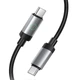 Дата кабель Hoco X117 Star Type-C to Type-C 60W (1m) Black - изображение 3