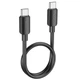 Дата кабель Hoco X96 Hyper Type-C to Type-C 60W (0.25m) Black - 00000079120_1 - зображення 1