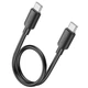 Дата кабель Hoco X96 Hyper Type-C to Type-C 60W (0.25m) Black - 00000079120_1 - зображення 2