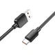Дата кабель Hoco X96 Hyper USB to Type-C 100W (0.25m) Black - зображення 2