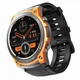 Умные смарт-часы DM55 AMOLED Full HD с Bluetooth-звонками и 20+ спортивными режимами Спортивные мужские часы Черно-оранжевые - изображение 3