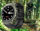 Розумний смарт годинник DM55 AMOLED Full HD з Bluetooth дзвінками та 20+ спортивних режимів Спортивний чоловічий годинник Чорно-зелений - зображення 14