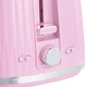 Тостер Russell Hobbs Eden, пластик, 800 Вт, поддон для крошек, решетка для подогрева, Малиновый (27372-56) - изображение 4