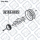 Шків колінвала Q-FIX Q182-0025 Лансер CS 2000–2009 OEM MR994676 - зображення 6