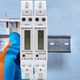 Licznik energii elektrycznej Qoltec Single-phase electronic meter DIN rail energy consumption meter 230V 30A LCD 1P (5901878509938) - obraz 6