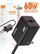 Автомобильное зарядное устройство для телефона на руль мотоцикла (USB зарядка на Мотоцикл) Ldnio Type-C, USB-A, 60W, IPX6 - изображение 1