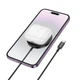 Беспроводное зарядное устройство HOCO CW61, совместимость с MagSafe, 15 Вт, 1 м, Черный - изображение 3