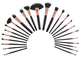 Набір пензлів для макіяжу Tools For Beauty Mimo чорний 24 шт (5903018919645) - зображення 2