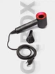Профессиональный фен для волос Super Hair Dryer 1600 Вт + насадка концентратор, розовый, красный - изображение 2