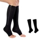 Гольфы компрессионные для профилактики варикоза Zip Sox, эластичные утягивающие гольфы с молнией для снятия отеков и усталости ног, улучшение кровообращения, размер S/M, 2 шт Черные, LY-105-S/M-Black - изображение 6