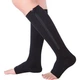 Гольфы компрессионные для профилактики варикоза Zip Sox, эластичные утягивающие гольфы с молнией для снятия отеков и усталости ног, улучшение кровообращения, размер S/M, 2 шт Черные, LY-105-S/M-Black - изображение 10