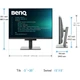 Монітор BenQ TFT 28.2 (9H.LM1LJ.TBE) Чорний з сірим - изображение 7