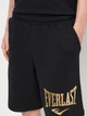 Шорты хлопковые длинные мужские Everlast Bermuda Felpa Non Garz 37M296D80-20GD S Черные с золотистым (8052995718981) - изображение 4