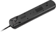 Listwa przeciwprzepięciowa Rebel 5 gniazd 3 m Black-Silver (5901890020428) - obraz 2