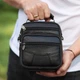 Чоловіча сумка-барсетка шкіряна чорна Tiding Bag 32051 - зображення 6