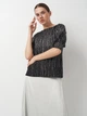 Блуза H&M XS Черно-белый 0609650_чер.б.точки_12 - изображение 1