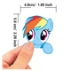Набір вінілових багаторазових наклейок, стікери наклейки My Little Pony (Мій маленький поні) 50 шт - зображення 5