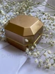 Коробочка для каблучки з підсвічуванням Classic, золотиста - Футляр скринька квадратної форми для пропозиції або весілля (601034) - зображення 5