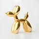 Статуетка Собачка з кульки RESTEQ - золота фігурка в стилі Jeff Koons Balloon Dog, інтер'єрний декор 10×10×4 см - зображення 1