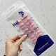 Камуфлирующие гелевые типсы френч для наращивания ногтей 24 шт (Pink Квадрат) - изображение 2