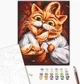 Картина за номерами Brushme Кіт-ласун Маріанна Пащук 40х50 см (BS54330) - зображення 2