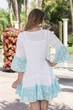 Пляжна туніка з вишивкою з бісеру Fresh Cotton 2307 F-10C 46(L) Білий - зображення 3