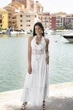Длинное платье для пляжа с кружевом Fresh Cotton 2404 F-1C 42(S) Белый - изображение 2