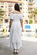 Длинное пляжное платье с резинкой Fresh Cotton 2511 F-1C 46(L) Белый - изображение 3