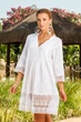 Туніка жіноча мереживна сорочка Fresh Cotton 1360 F-1c 48(XL) Білий - зображення 1
