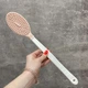 Щетка массажная силиконовая с длинной ручкой для душа и ванны Titiz Plastik GP-152 розовая с белым - изображение 3