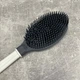 Щітка масажна силіконова з довгою ручкою для душу і ванни Titiz Plastik GP-152 сіра з білим - зображення 4