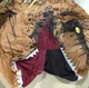 Детский надувной костюм динозавра Тираннозавра RESTEQ, косплей T-Rex, костюм для праздника и карнавала, коричневый, рост 90–130 см - изображение 5