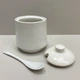 Сахарница керамическая с ложкой h-11 см Maestro MR-20002-09 White - изображение 3