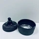 Цукорниця скляна з кришкою 10,5х12 см "Чорний купол" Olens O102-030 - зображення 2