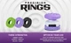 Накладки на стіки + прицільні кільця міткості KontrolFreek® Galaxy (Purple) Precision Rings для Sony DualSense PS5 / DualShock PS4 - зображення 4