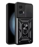Протиударний чохол Armor Ring + захиcт камери для Motorola Moto Edge 50 Fusion case Simon чорний - изображение 1