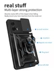 Протиударний чохол Armor Ring + захиcт камери для Motorola Moto Edge 50 Fusion case Simon чорний - изображение 11