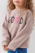 Свитшот с принтом для девочки Baby Show 14388 110 см Бежевый shop (2000990777645) - изображение 4