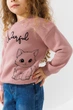 Свитшот с принтом для девочки Baby Show 14394 92 см Пудровый shop (2000990777553) - изображение 3